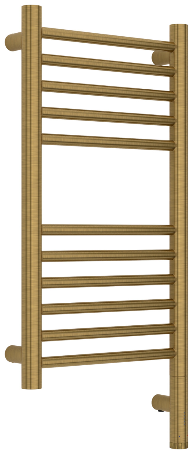 Полотенцесушитель электрический Сунержа Богема 3.1 прямая 300x600 мм правое состаренная латунь браш 051-6005-6030