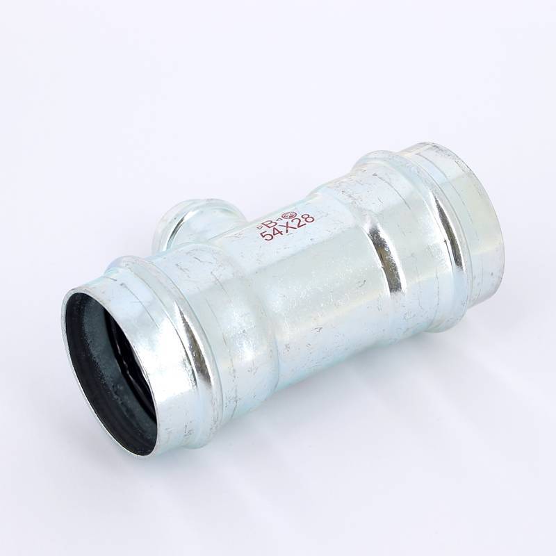 Тройник пресс IBP >B< Press Carbon 54х28х54 мм оцинкованная сталь PC5130 0542854