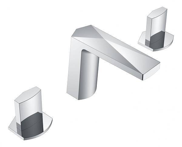 Смеситель для раковины Boheme Venturo врезной на 3 отверстия Ice хром глянцевый 150-CR-ICE