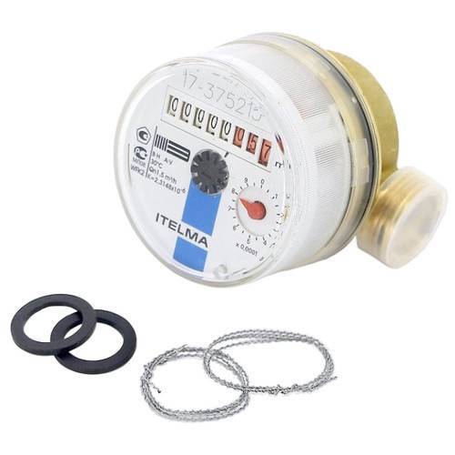 Счетчик холодной воды Итэлма WFK20 L=130 мм 1 WFK20.E130