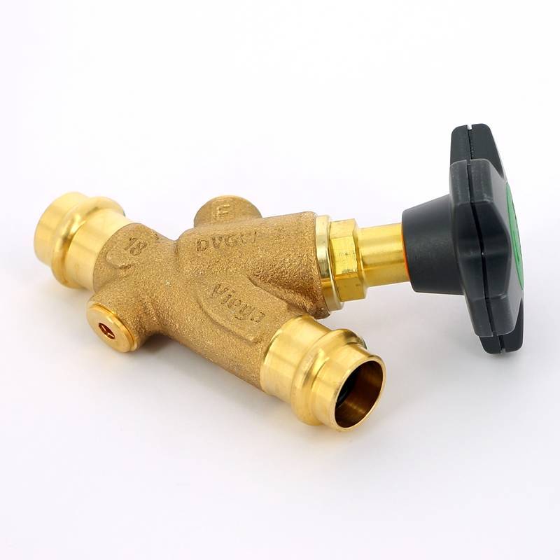 Вентиль комбинированный бронзовый Viega Easytop Basic CRV 18 мм 757205