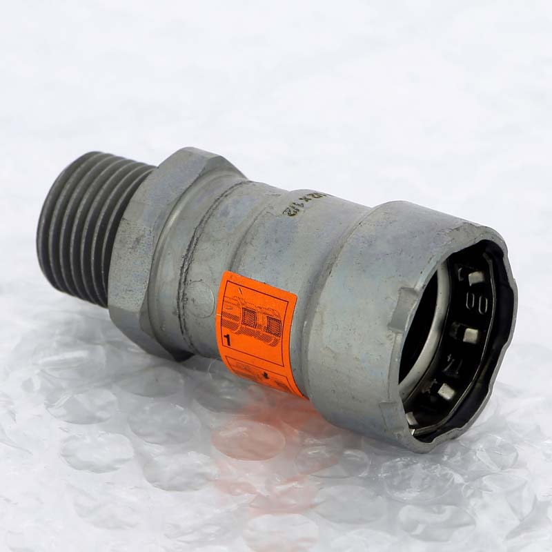 Муфта пресс с наружной резьбой Viega Megapress 1/2 оцинкованная сталь 695279