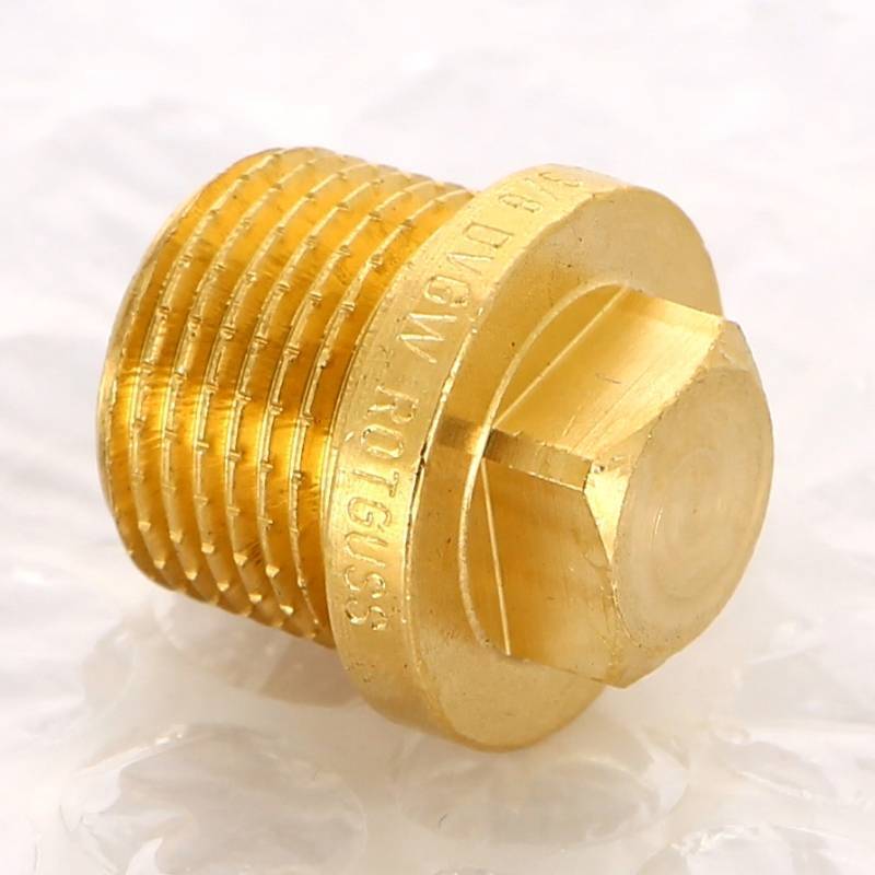 Заглушка бронзовая Viega 3/8 с квадратом и бортиком наружная резьба 320096