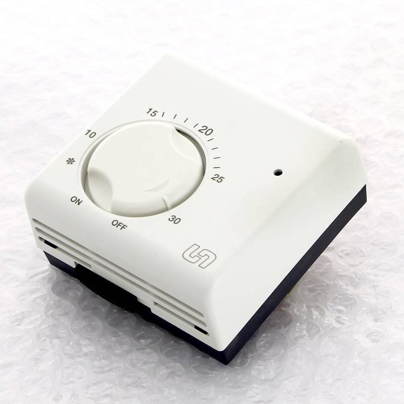 Термостат комнатный механический Uni-Fitt TA5 НО/НЗ со светодиодом и выключателем 332I2000