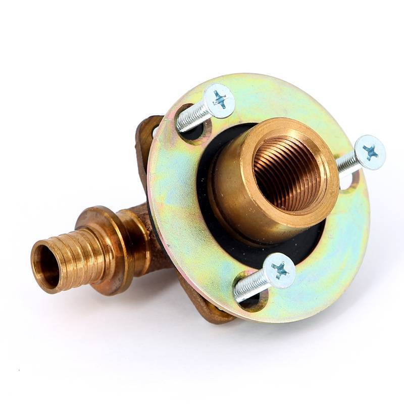 Водорозетка надвижная REHAU RAUTITAN RX+ 16x1/2 ВР бронза для гипсокартона 28 мм 456374