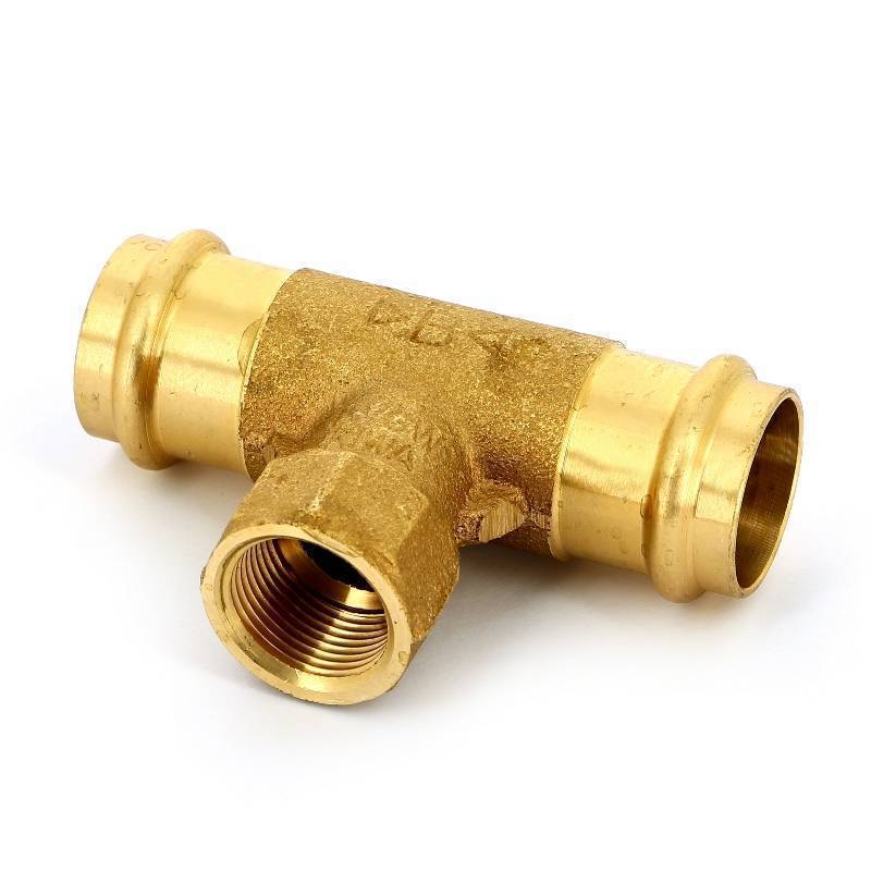 Тройник пресс-В IBP B-Press 28x3/4x28 мм бронза P4130G02806028