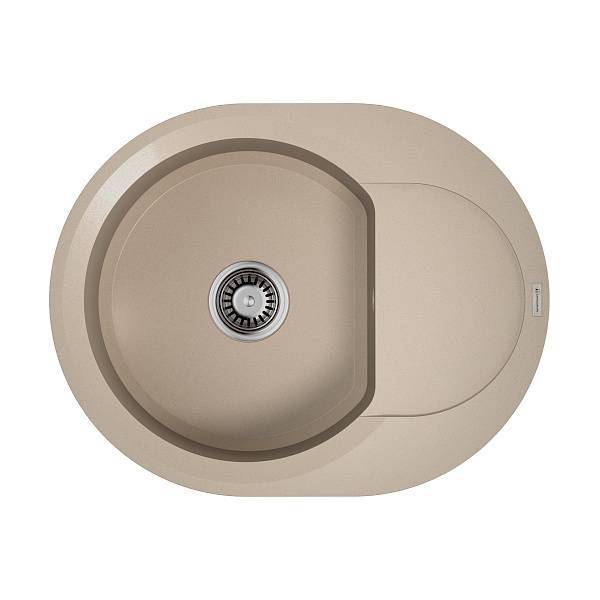 Кухонная мойка Omoikiri Sakaime 60E-SA Tetogranit 60x47 см бежевый 4993122