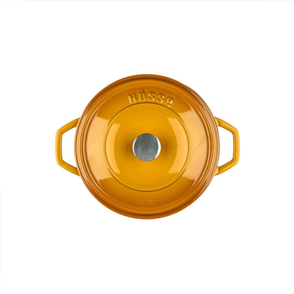Кастрюля глубокая Hascevher Y DT 20 см Yellow A902520