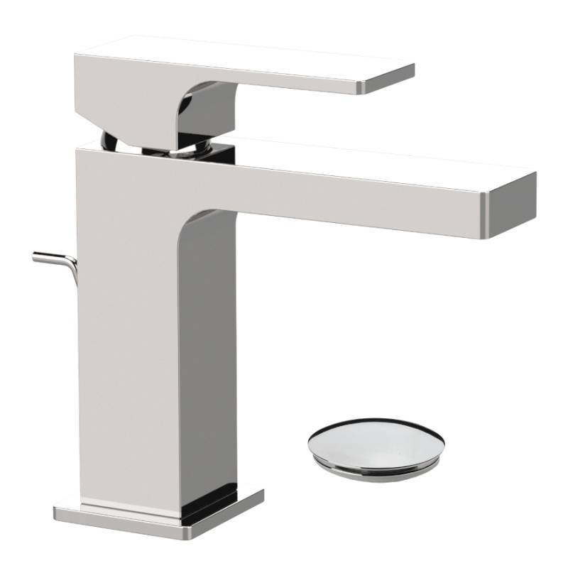 Смеситель для раковины Remer Absolute с донным клапаном хром AU10