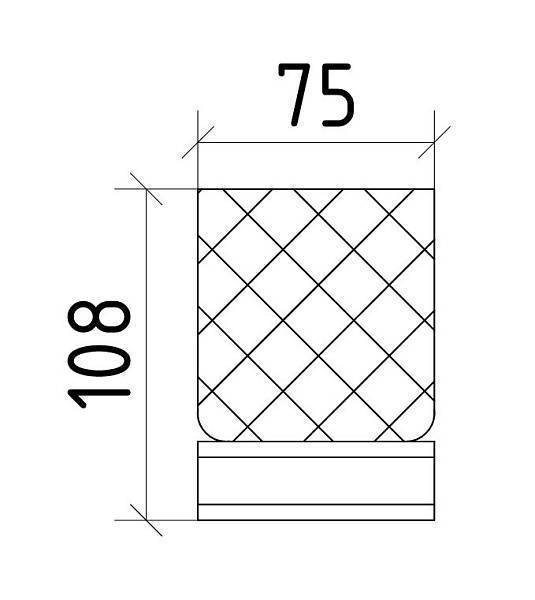 Стакан для зубных щеток подвесной Boheme Royal Cristal бронза 10931-BR-B