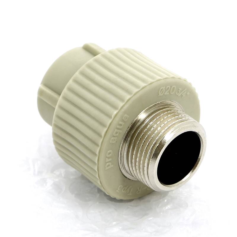 Муфта комбинированная Pro Aqua 20x3/4 НР серая PA23010PG