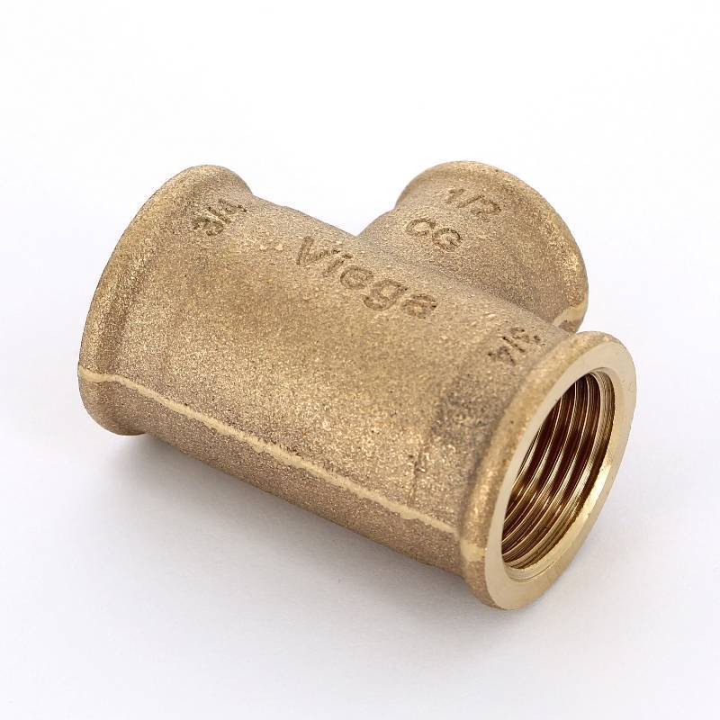 Тройник бронзовый Viega 3/4x1/2x3/4 ВР-ВР-ВР 264468