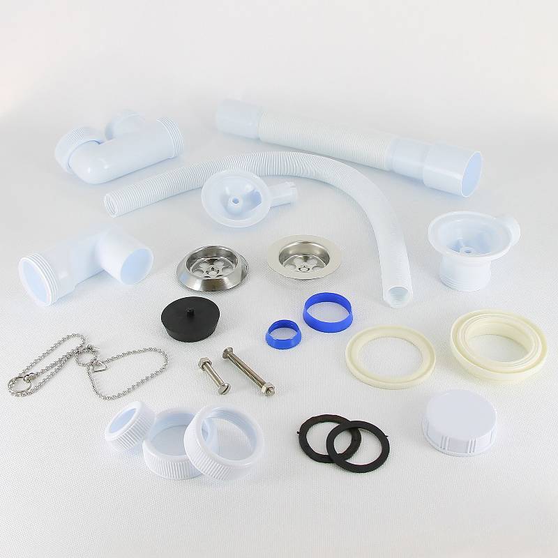 Слив-перелив для ванны Wirquin с регулируемым сифоном и гофрой 30718061