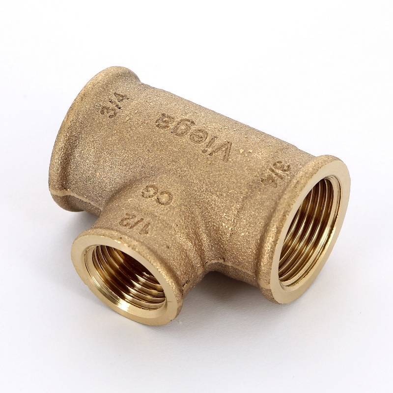 Тройник бронзовый Viega 3/4x1/2x3/4 ВР-ВР-ВР 264468