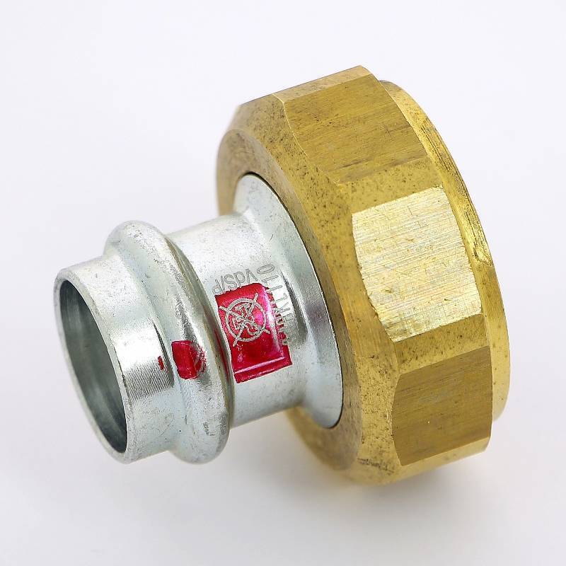 Муфта пресс Viega Prestabo с накидной гайкой 22х1 1/4 оцинкованная сталь 601072