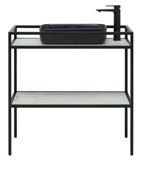 Консоль под раковину Allen Brau Liberty 90 см напольная черный 1.33004.BB