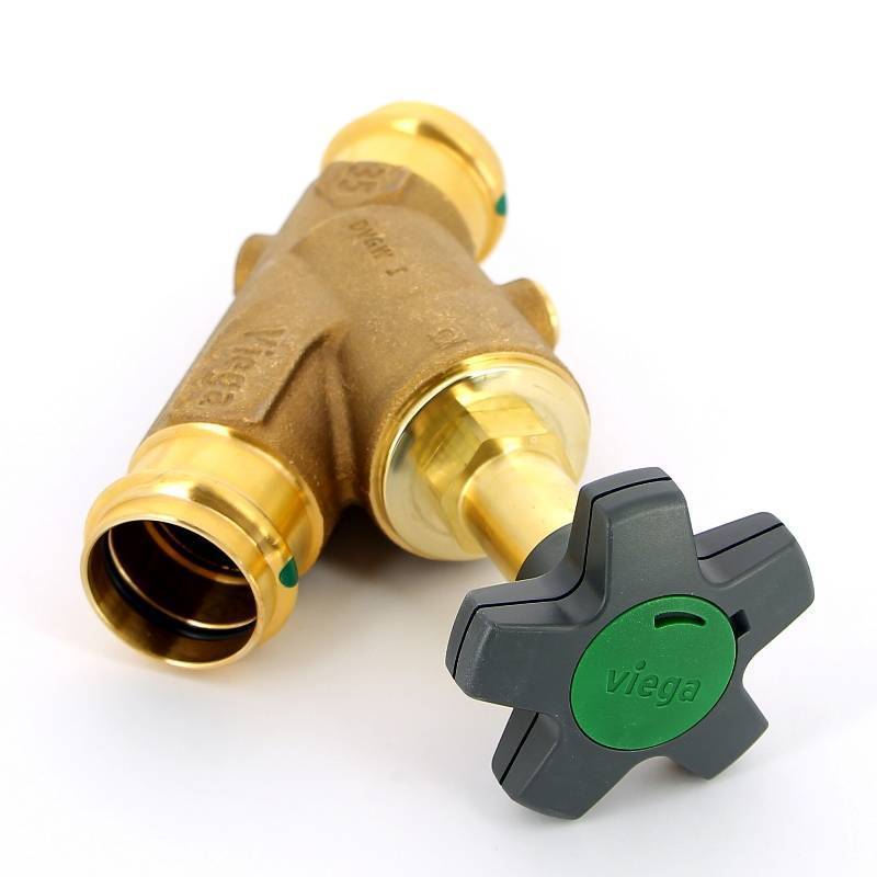 Вентиль наклонный полнопроходной Viega Easytop с SC-Contur 32 756901