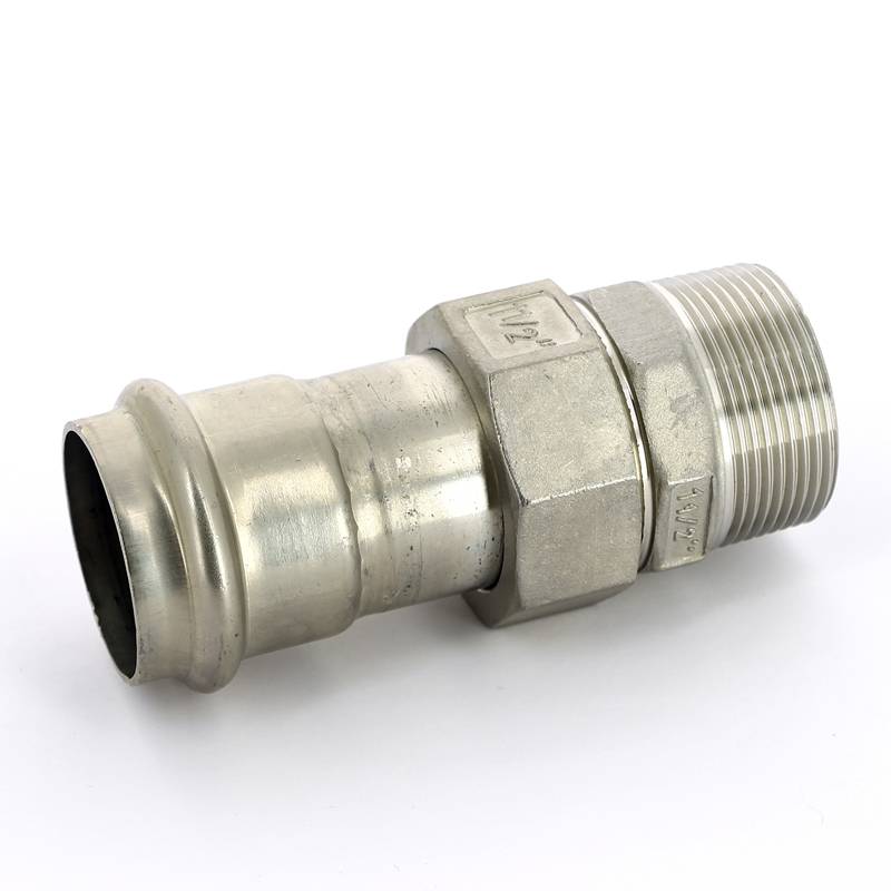 Муфта разборная IBP B-Press Inox 42 мм x 1 1/2 НР нержавеющая сталь PS4331G0421200