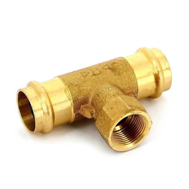 Тройник пресс-В IBP B-Press 28x3/4x28 мм бронза P4130G02806028