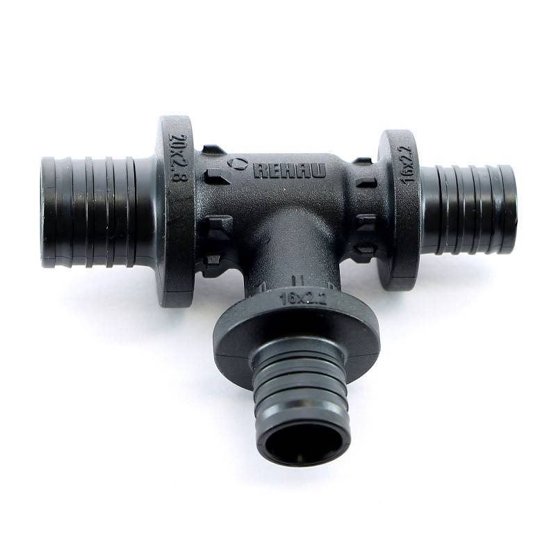 Тройник аксиальный редукционный REHAU Rautitan PX 20x16x16 мм 11600811001