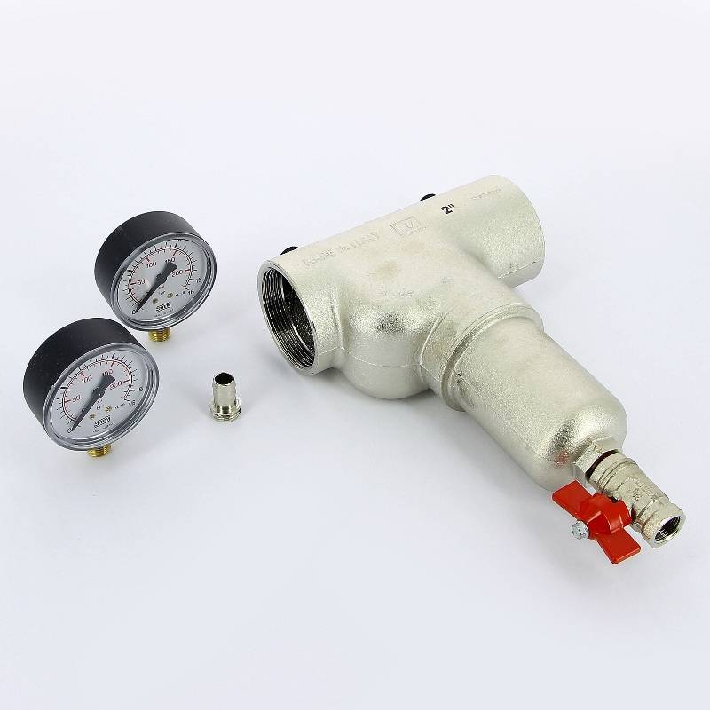 Фильтр промывной Itap 189 с двумя манометрами 2 189 2