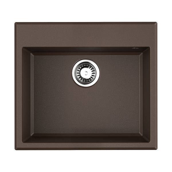 Кухонная мойка Omoikiri Tedori 57 Tetogranit 57x51 см темный шоколад 4993984