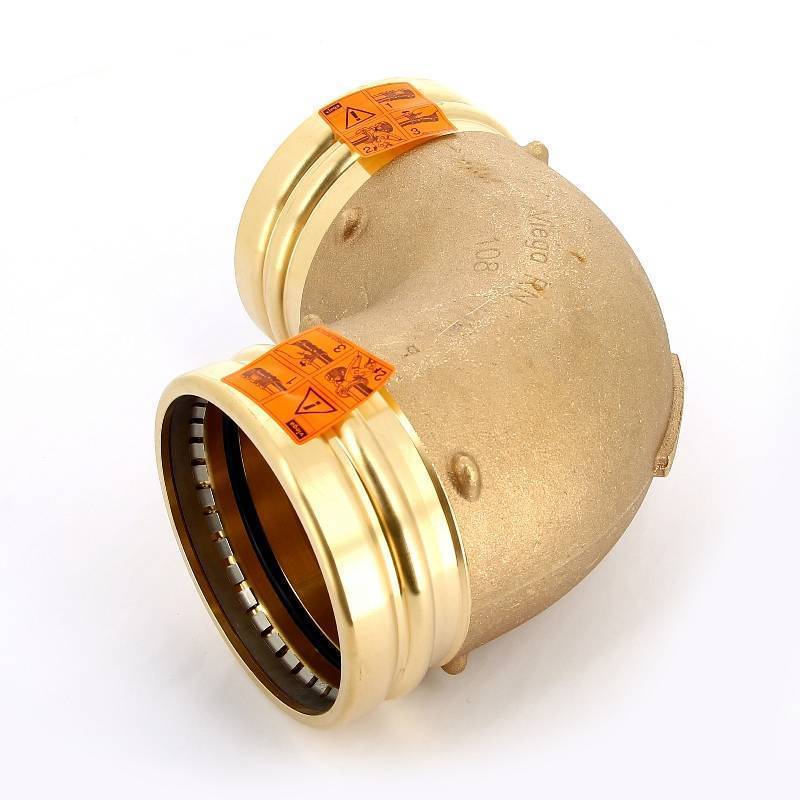 Угол пресс 90° Viega Sanpress XL бронза 108 мм 350703