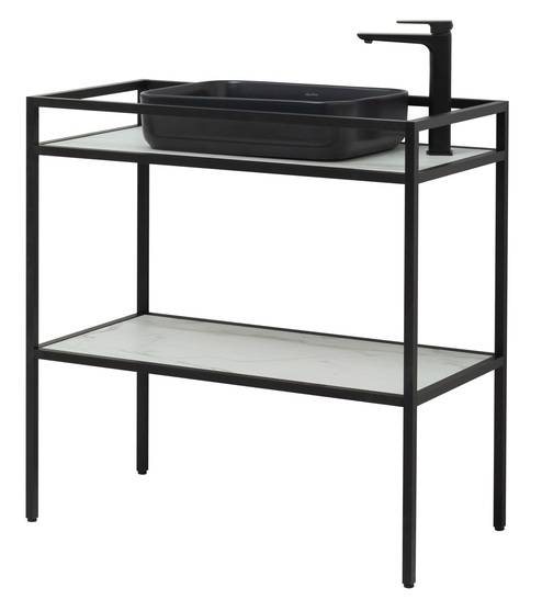 Консоль под раковину Allen Brau Liberty 90 см напольная черный 1.33004.BB