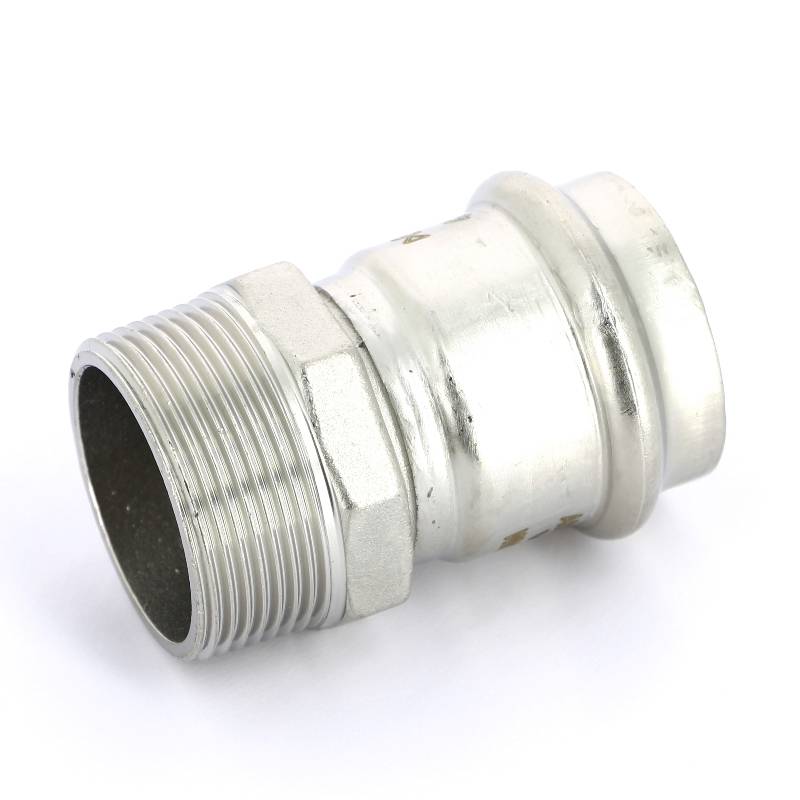 Муфта с наружной резьбой пресс IBP >B< Press Inox 42x1 1/2 нержавеющая сталь PS4243G0421200