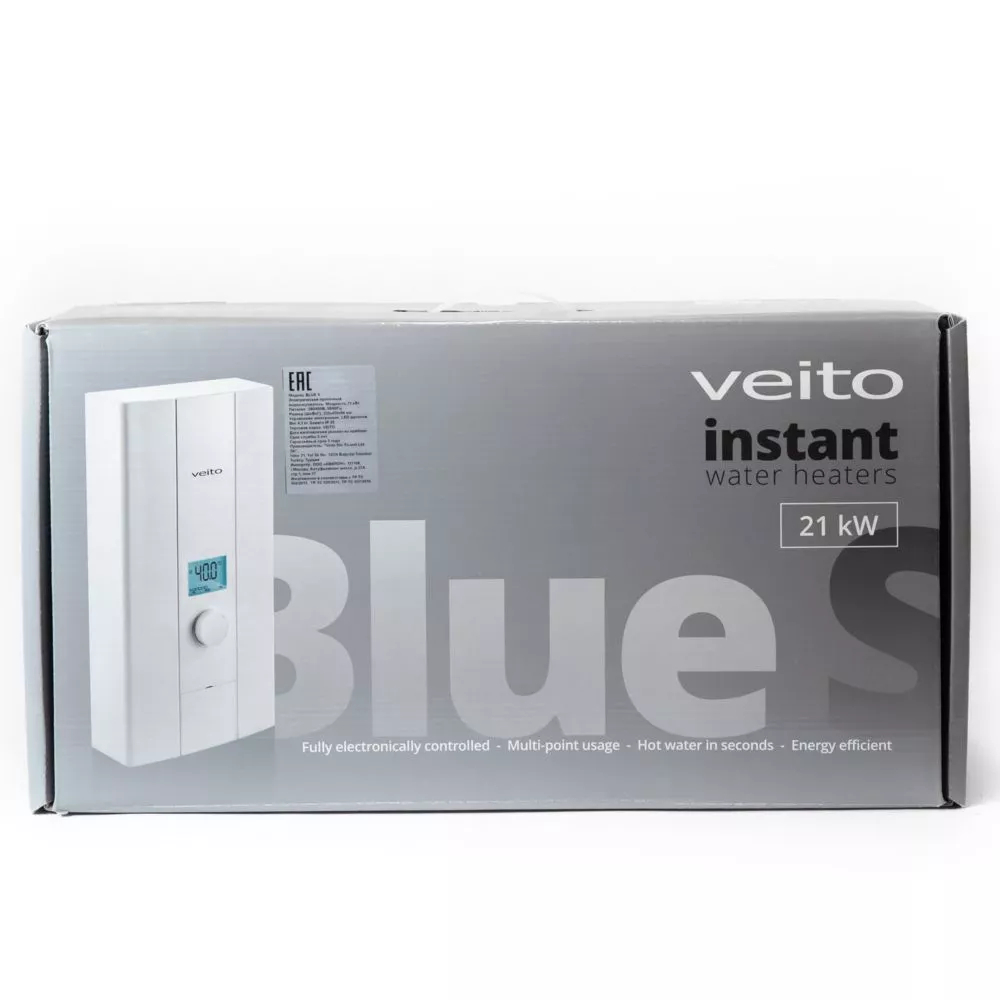 Водонагреватель проточный Veito BLUE S 12 12 кВт BLUE S 12