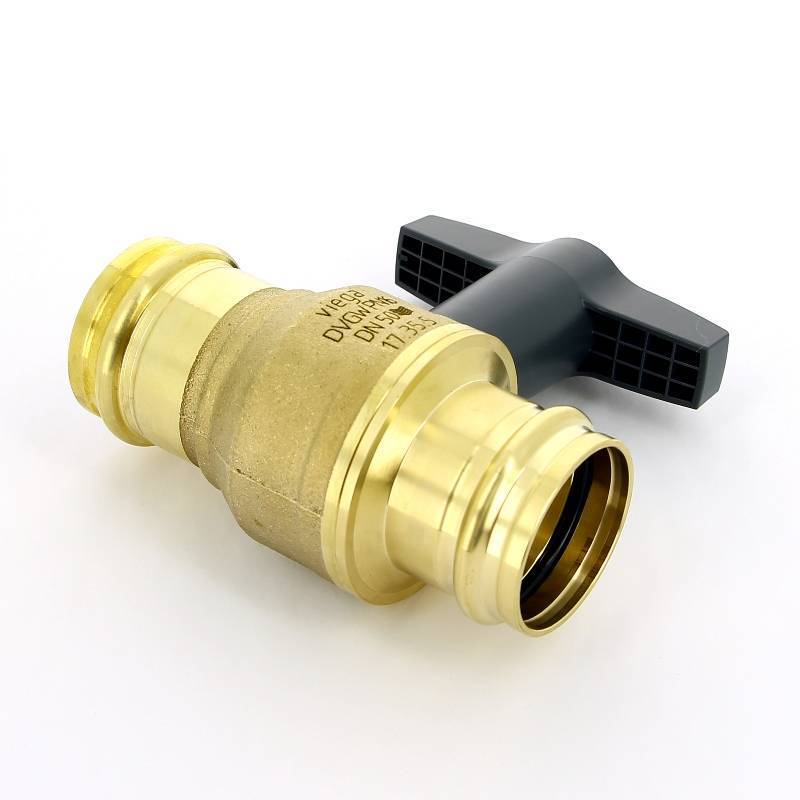 Кран шаровой Viega Easytop пресс 54 мм бронза SC-Contur 746438