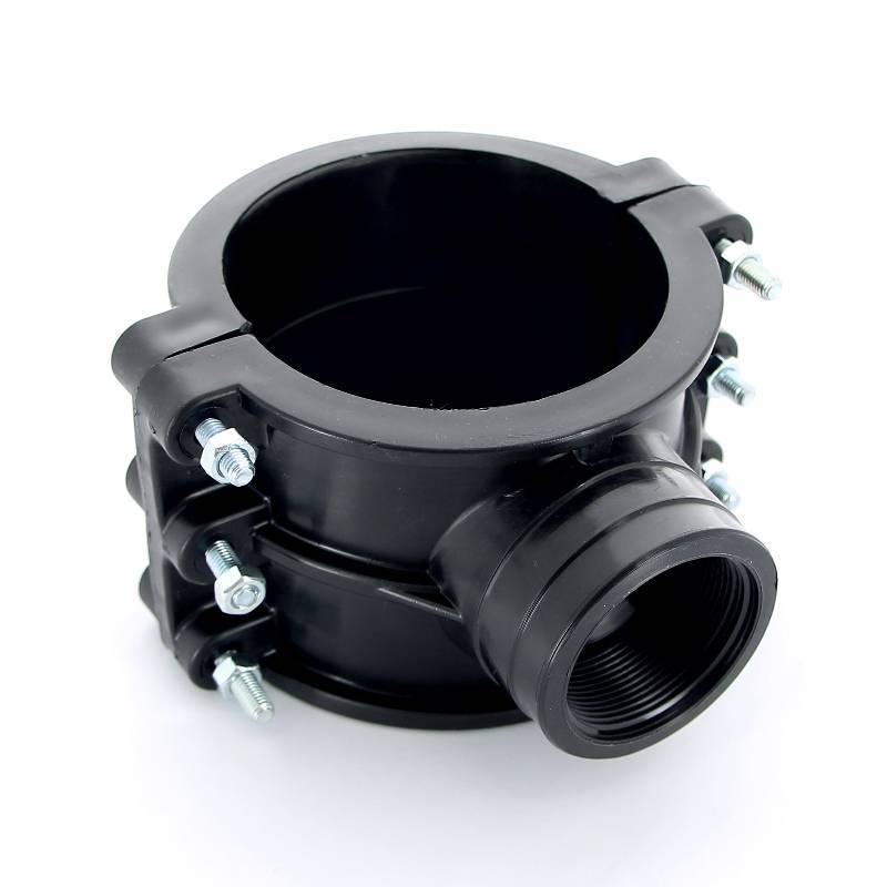 Седловая врезка Unidelta 125х2 4 болта для труб ПНД 1019125007