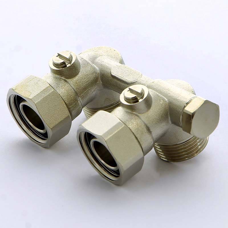 Узел радиаторный угловой с байпасом TIEMME 3/4х3/4х18 3390011