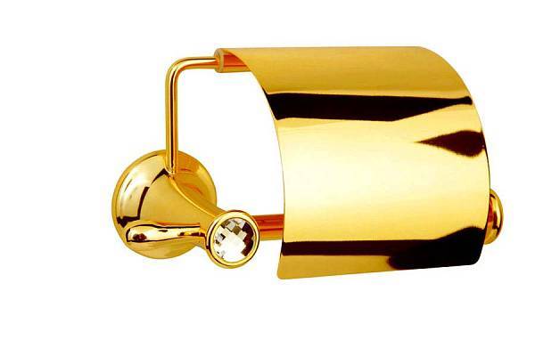 Держатель для туалетной бумаги подвесной Boheme Chiaro золото 10501