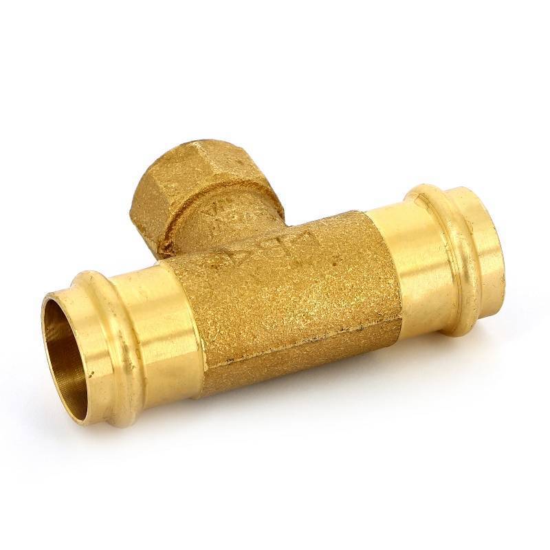 Тройник пресс-В IBP B-Press 28x3/4x28 мм бронза P4130G02806028