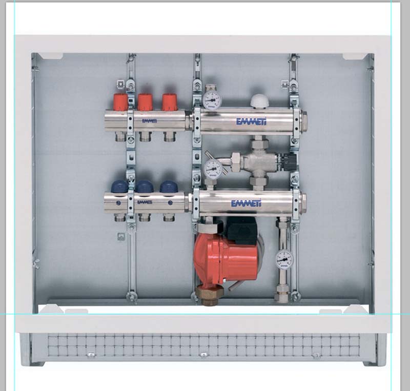Насосно-смесительный модуль Emmeti Firstbox (2+2)A+1B с коллекторной группой 28151098