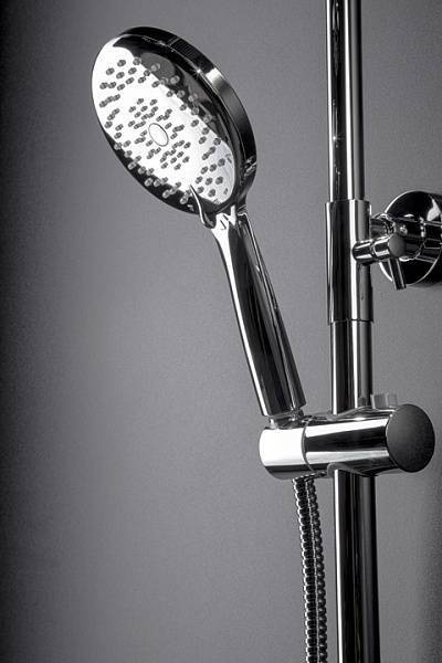 Душевая стойка с верхним душем Boheme Spectre gun metal 458-GM