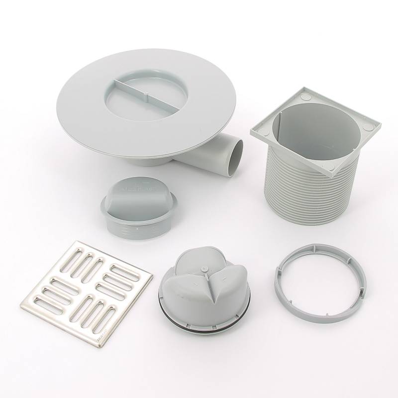 Трап для душа Alca 105х105 мм боковой выпуск 50 мм комбинированный затвор APV1321