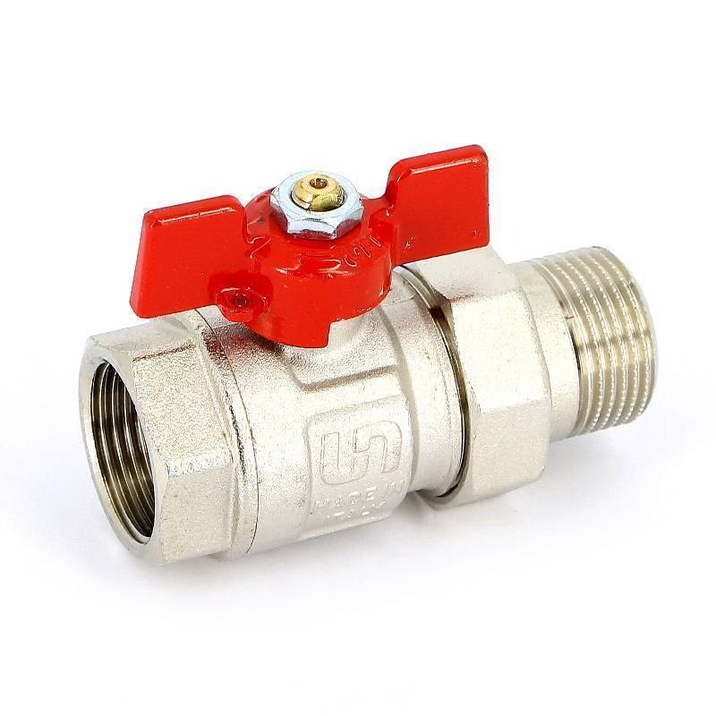 Кран шаровой Uni-Fitt 1 НВ полнопроходной бабочка с разъемным соединением 113T4000