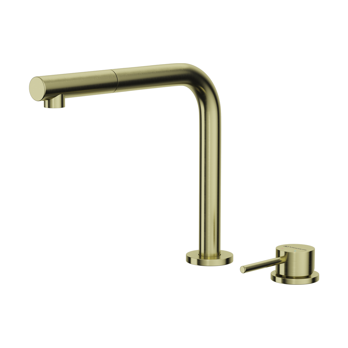 Смеситель для кухни Omoikiri Nara-S LG с выдвижным изливом светлое золото 4994485