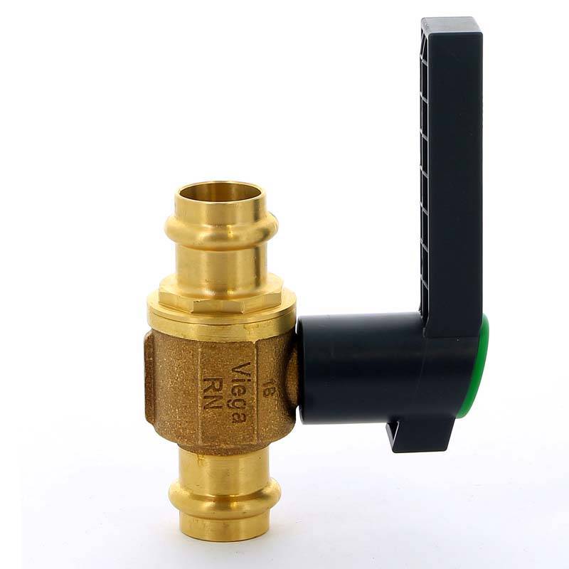 Кран шаровый пресс Viega Easytop 2275 бронза DN20 22 мм 475871