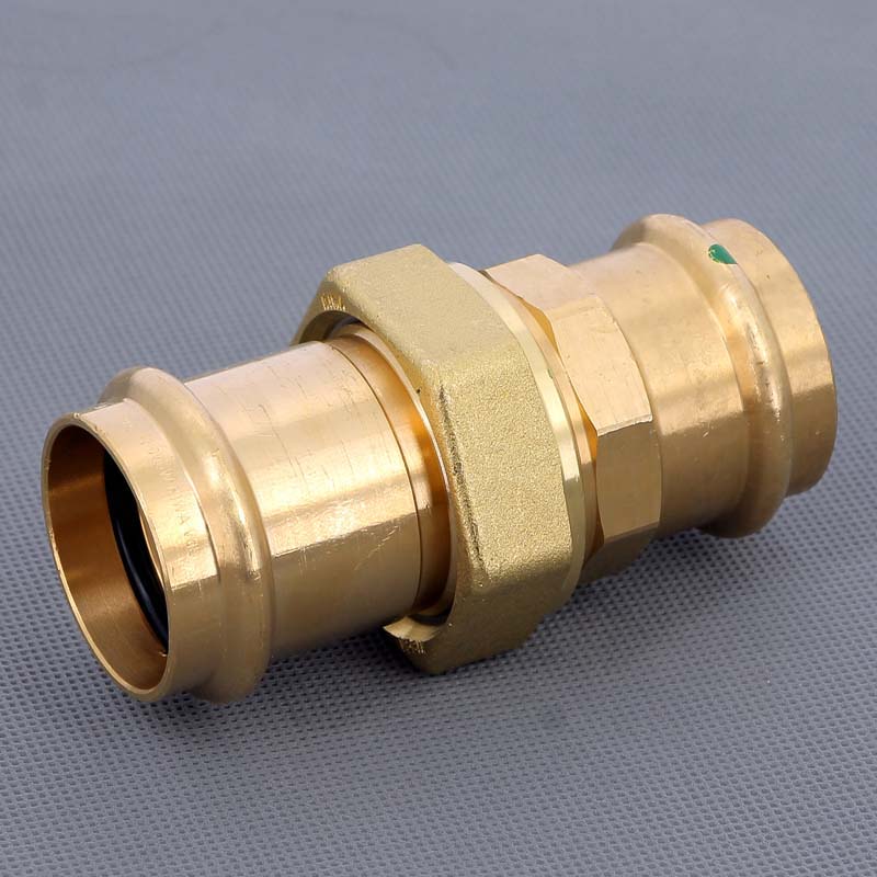 Муфта разъёмная пресс Viega Sanpress бронза 42 мм 132446