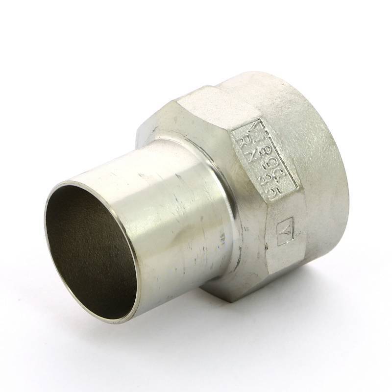 Вставка с внутренней резьбой Viega Sanpress Inox 35x1 1/4 нержавеющая сталь 436865