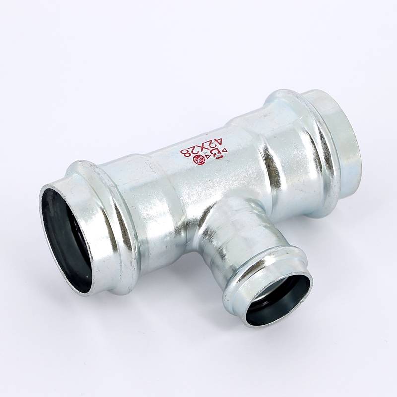 Тройник пресс IBP B Press Carbon 42х28х42 мм оцинкованная сталь PC5130 0422842