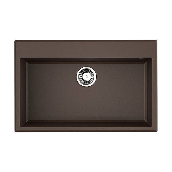 Кухонная мойка Omoikiri Tedori 79-DC Tetogranit 79x51 см темный шоколад 4993952
