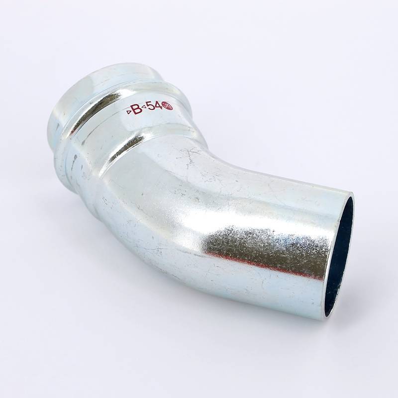 Угол-вставка 45° пресс IBP B Press Carbon 54 мм оцинкованная сталь PC5040 0540000