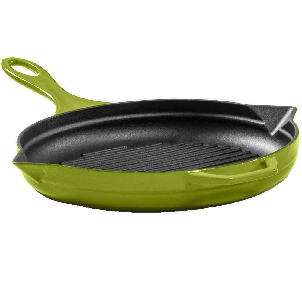 Сковорода-гриль чугунная Hosseven HS Y GTV 28 GREEN 28 см А752828