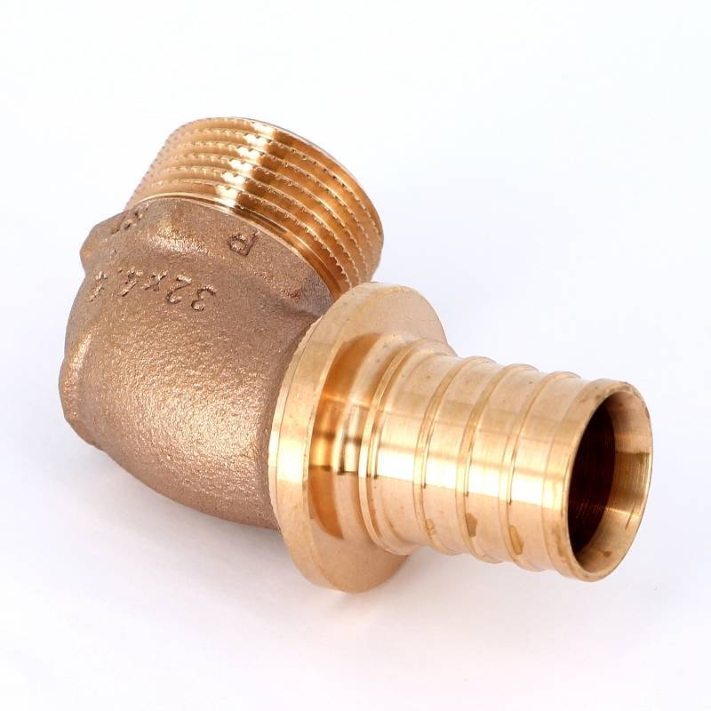 Угольник-переходник REHAU RAUTITAN RX+ 32х1 НР бронза 456352