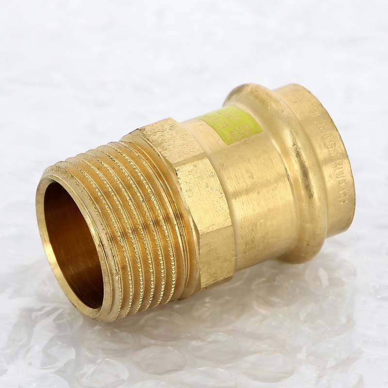 Муфта пресс с наружной резьбой Viega Profipress G 28 мм х 3/4 бронза 346270