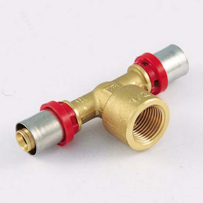 Тройник пресс Tiemme 1659G 50х3/4х50 мм ВР 1650130